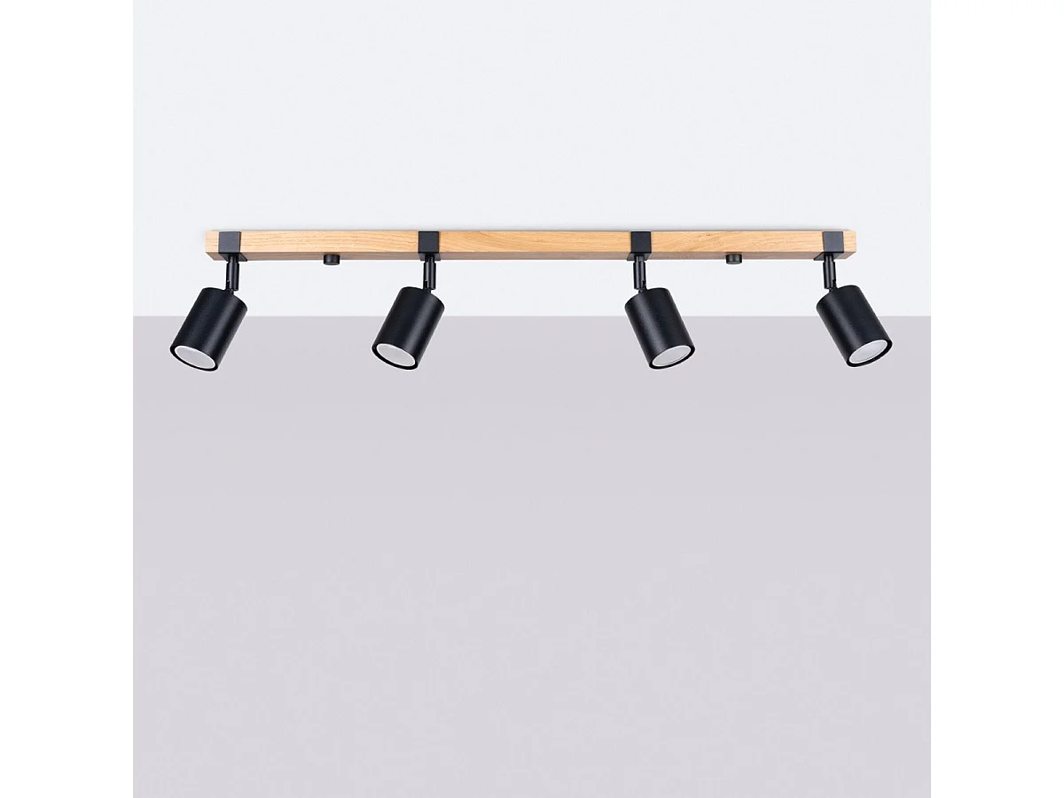 Plafonnier Flare 4L noir