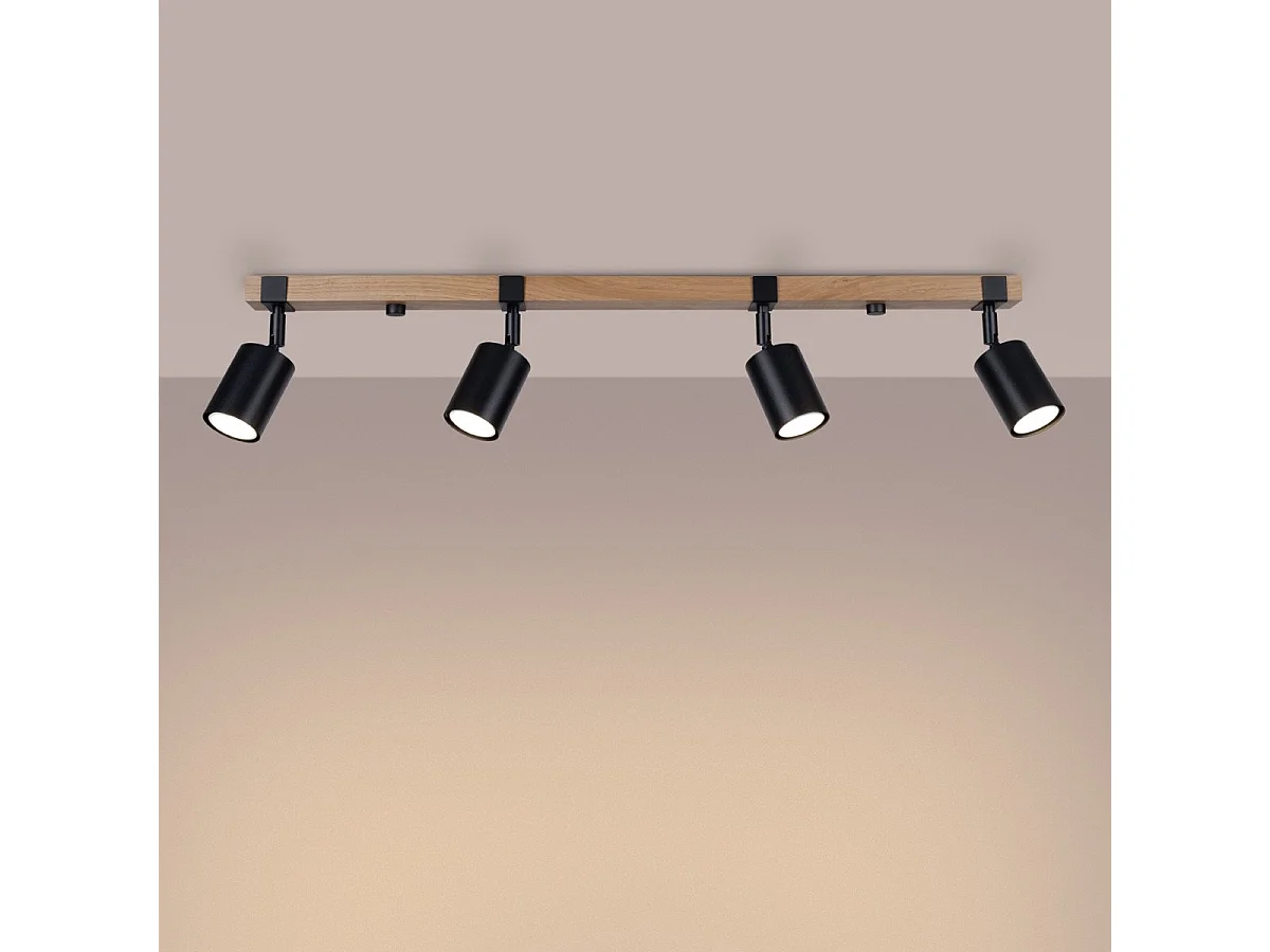 Plafonnier Flare 4L noir