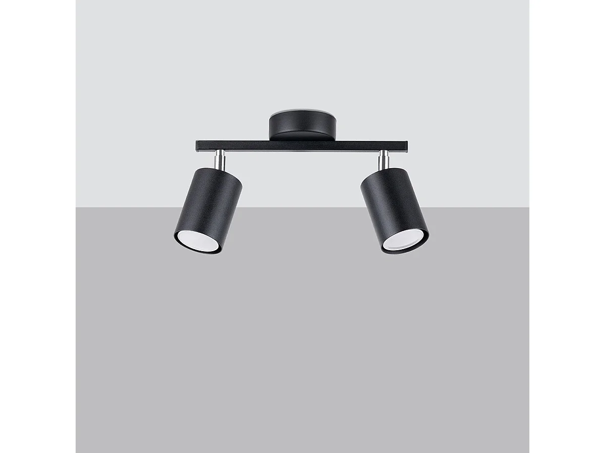 Plafonnier Lucida 2 noir