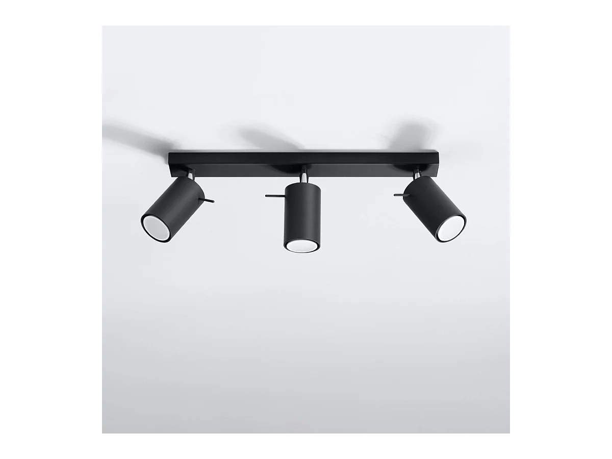 Plafonnier Lysandra 3 noir