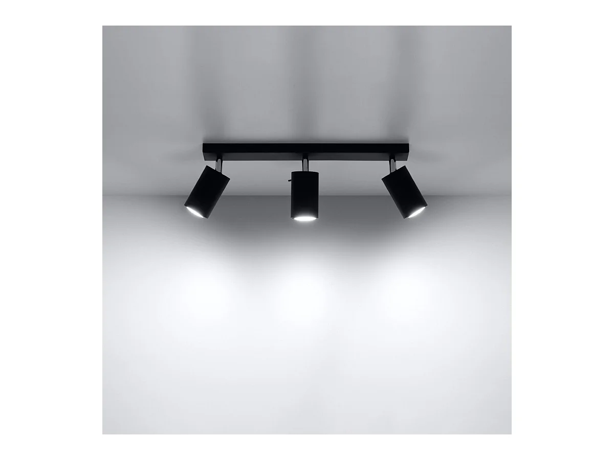 Plafonnier Lysandra 3 noir