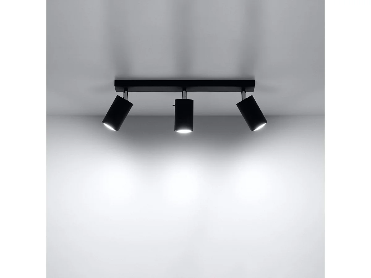 Plafonnier Lysandra 3 noir