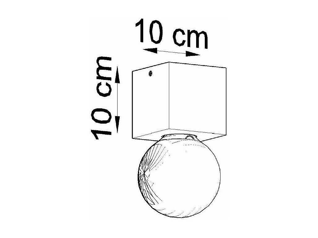 Plafonnier Azimuth en béton