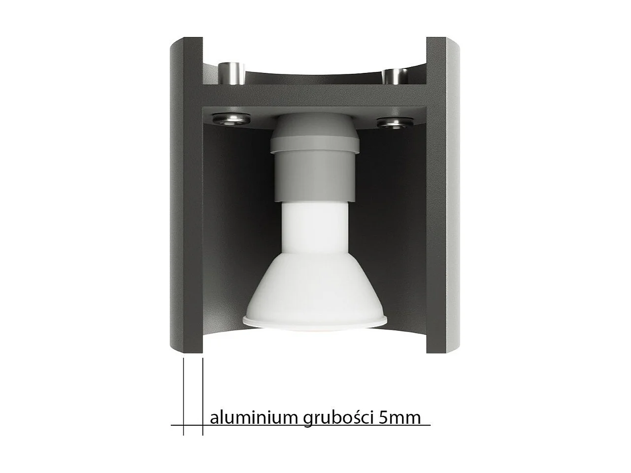 Plafonnier Orbitum 1 gris