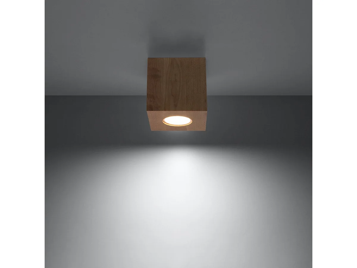 Plafonnier Quasar en bois naturel