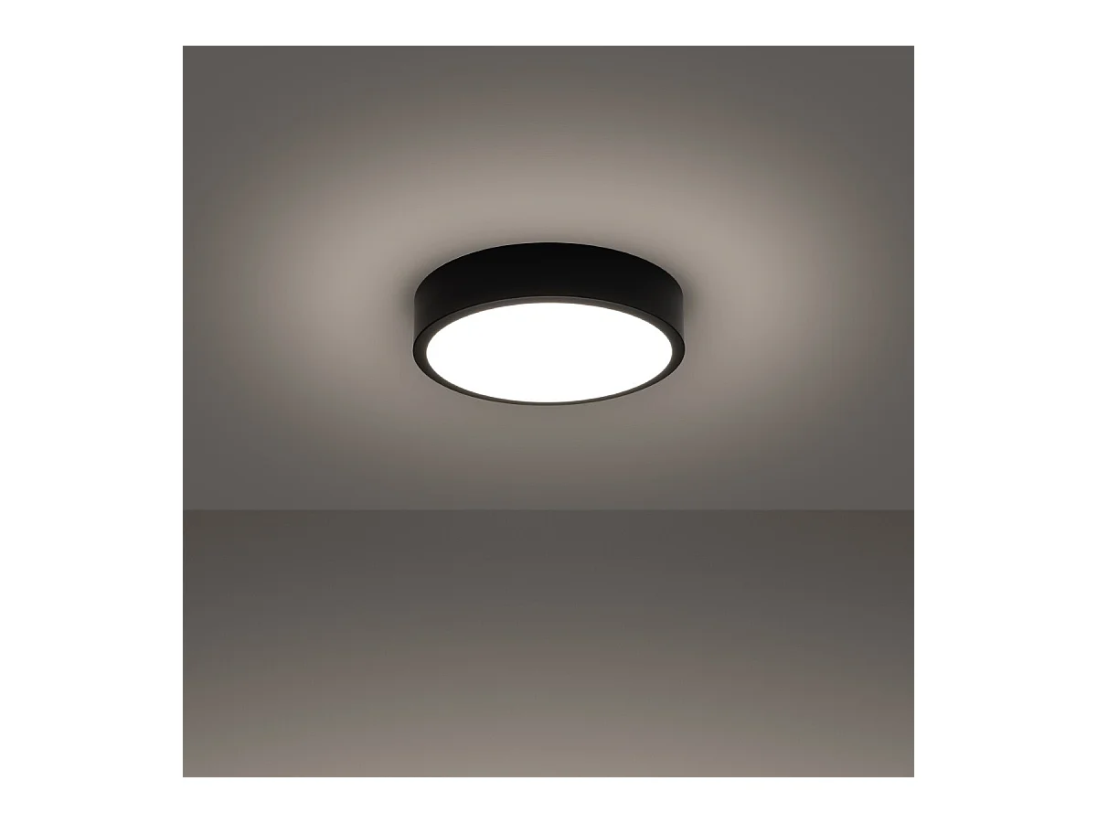 Plafonnier OnyxStar 30 noir LED 3000K