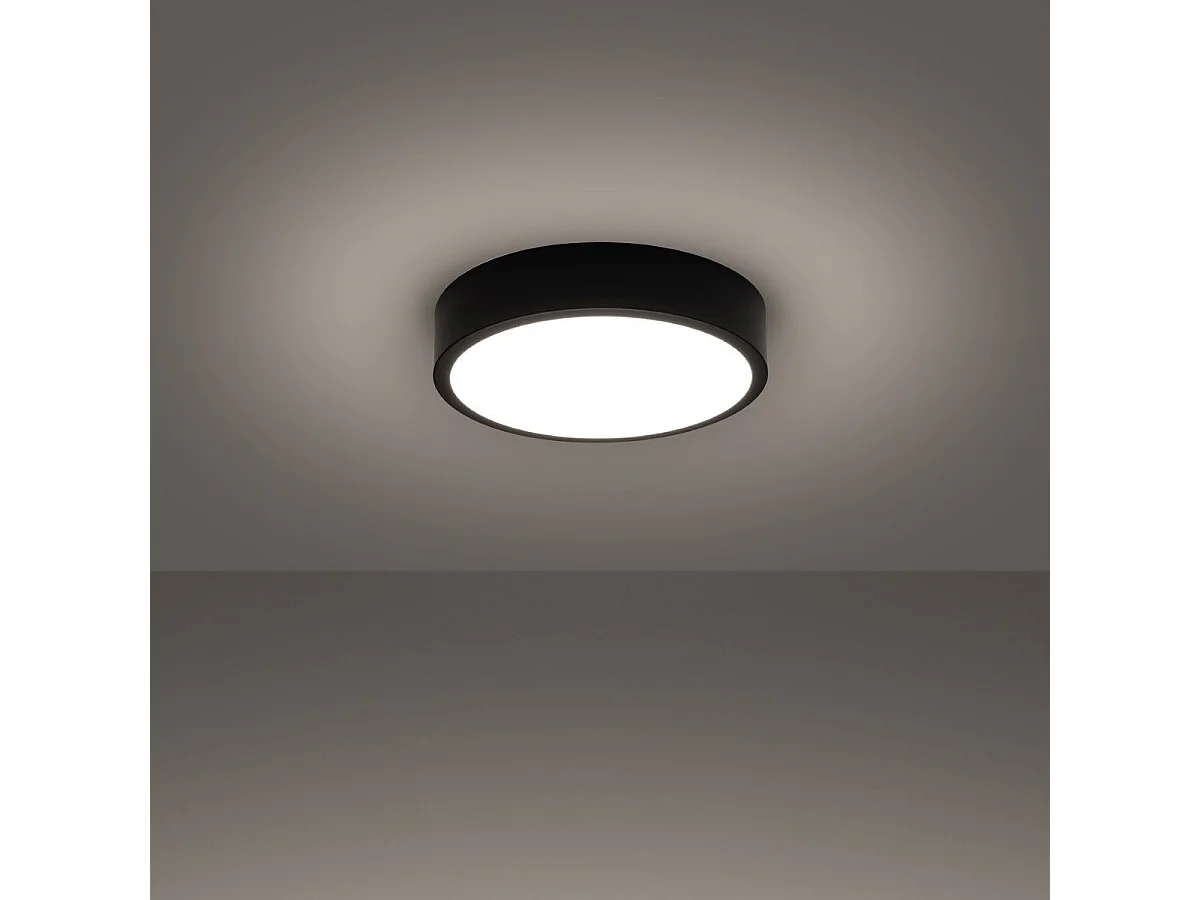 Plafonnier OnyxStar 30 noir LED 3000K