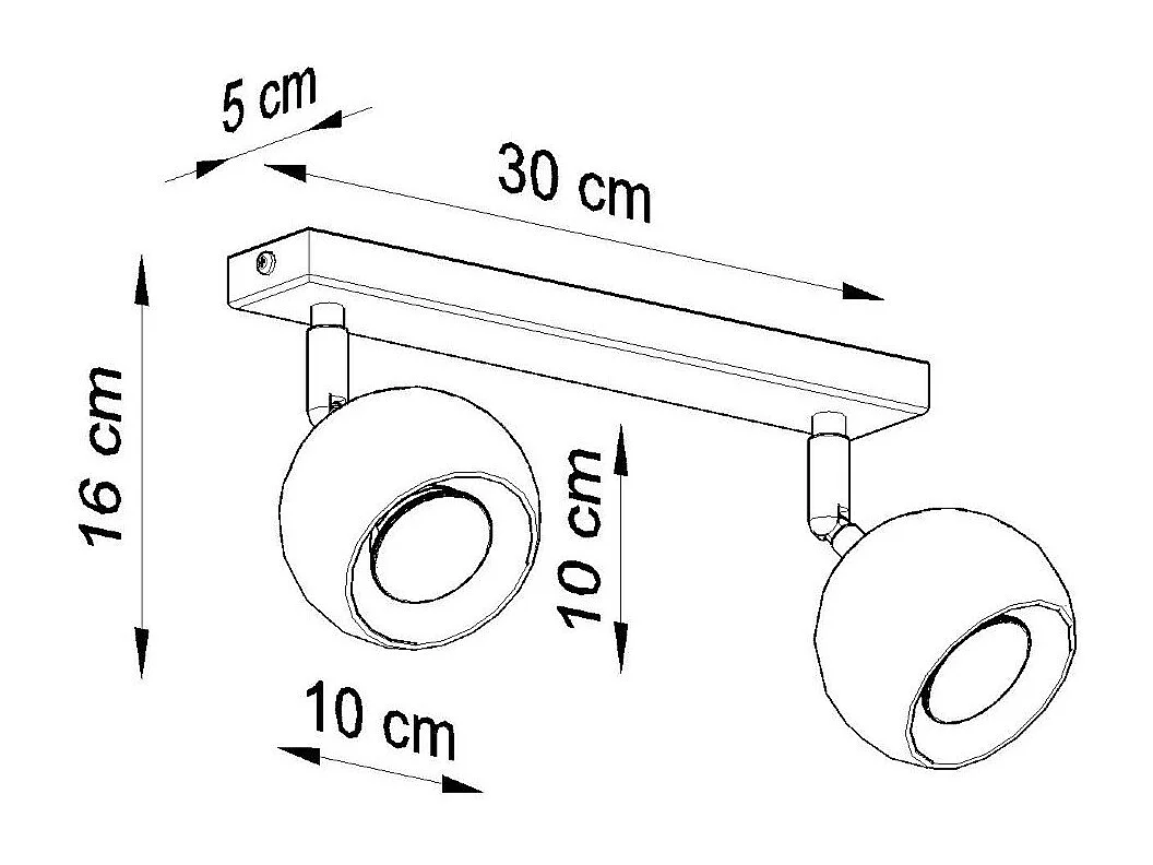 Plafonnier Oculus 2 blanc