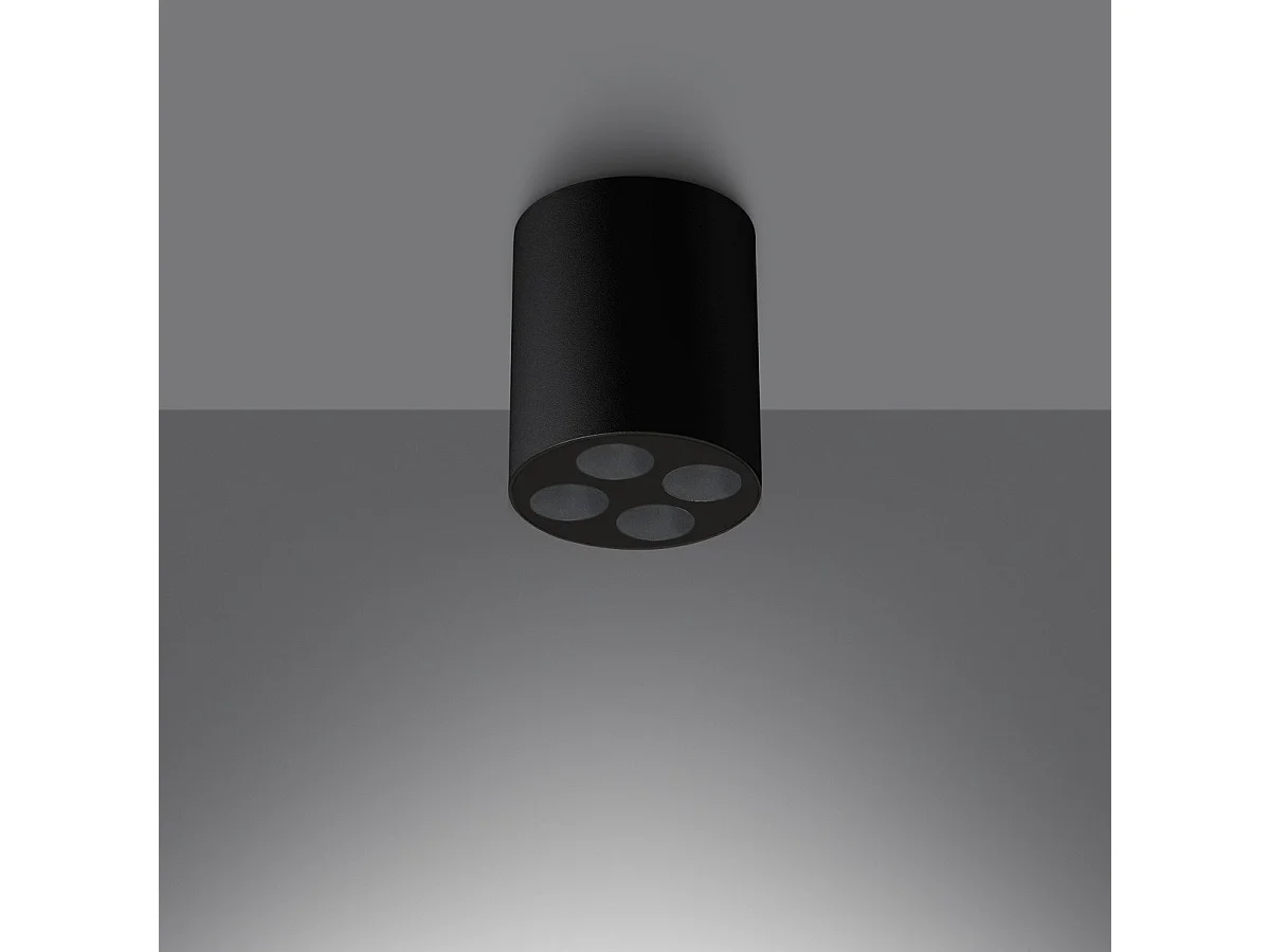 Plafonnier Auberon noir LED