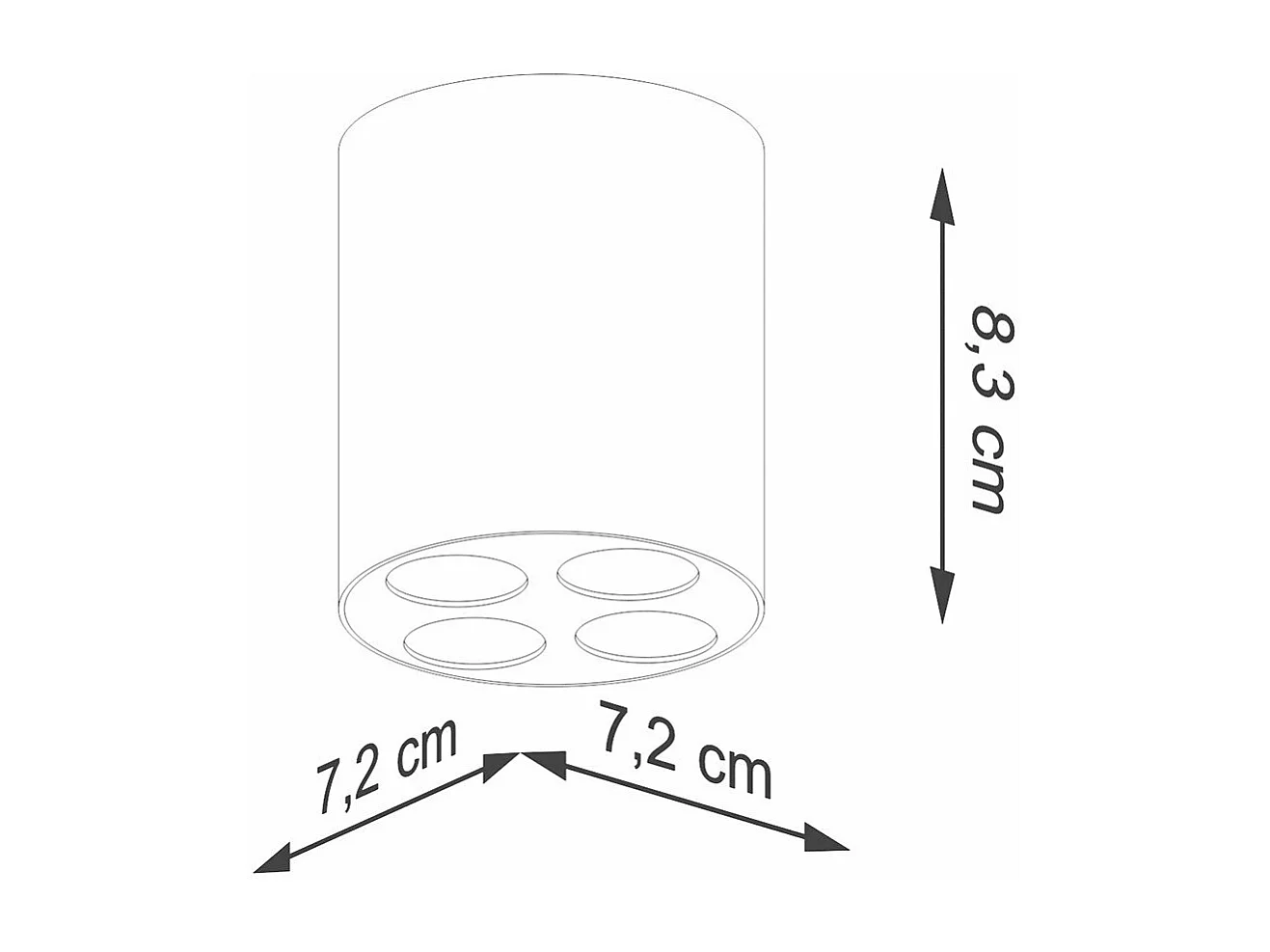 Plafonnier Auberon noir LED