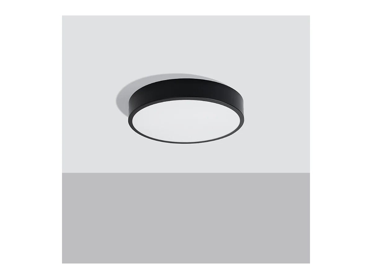 Plafonnier OnyxStar 40 noir LED 3000K