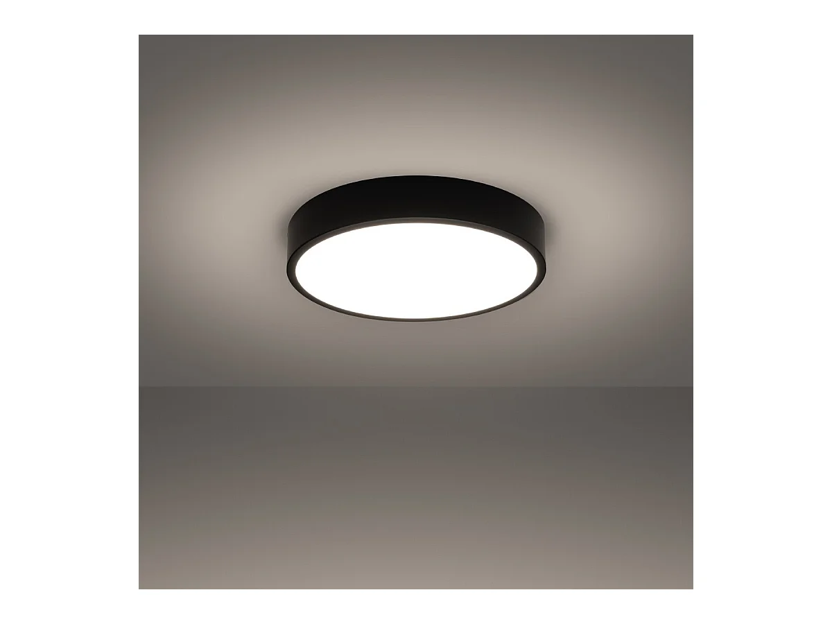 Plafonnier OnyxStar 40 noir LED 3000K