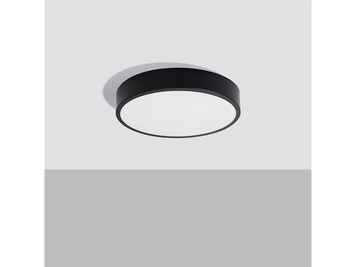 Plafonnier OnyxStar 40 noir LED 3000K