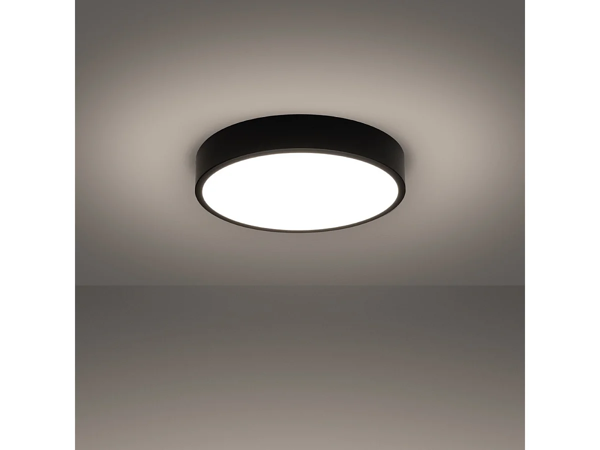 Plafonnier OnyxStar 40 noir LED 3000K