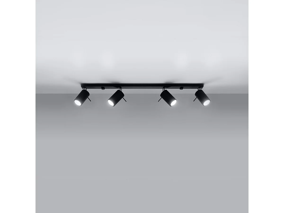 Plafonnier Lysandra 4L noir