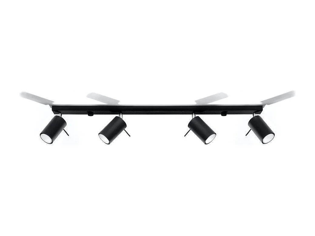 Plafonnier Lysandra 4L noir