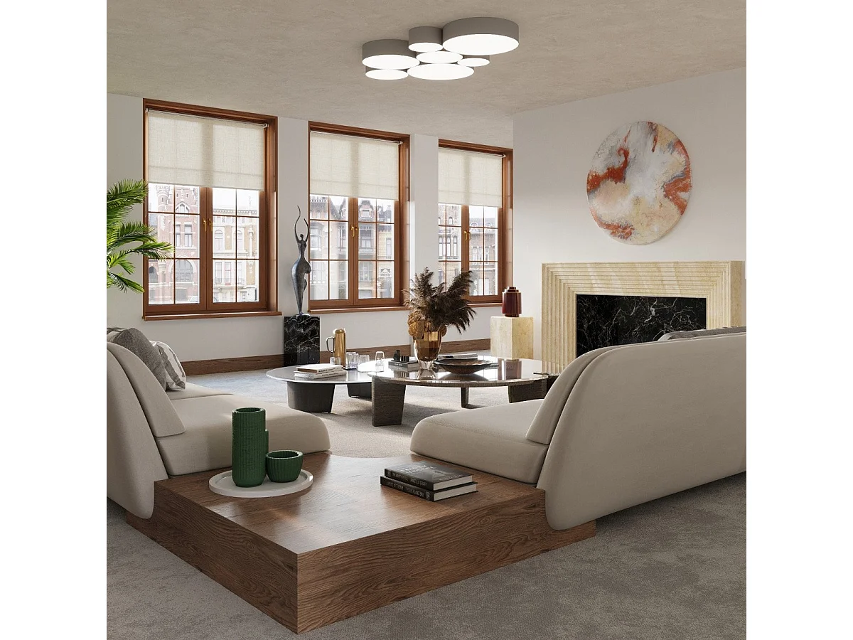 Plafonnier Andromeda 45 gris