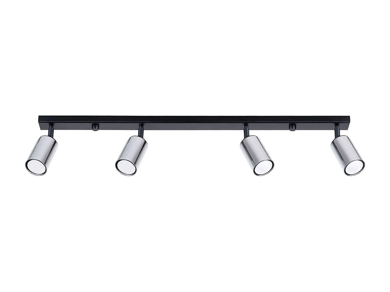 Plafonnier Vespera 4L noir-chrome