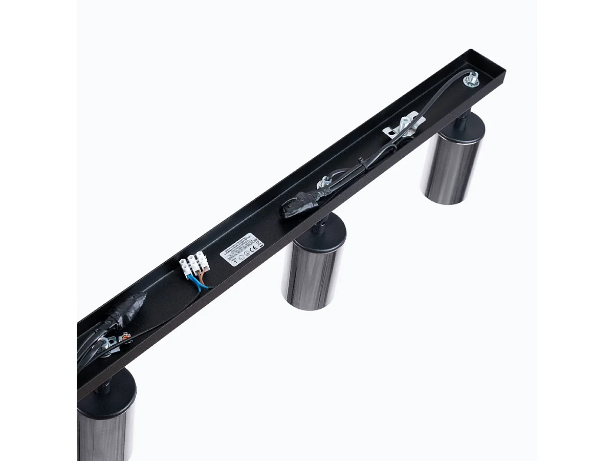 Plafonnier Vespera 4L noir-chrome