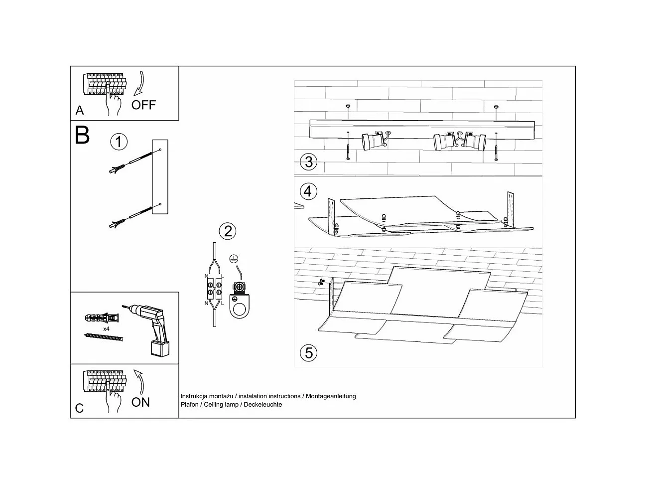 Plafonnier Celestia chrom