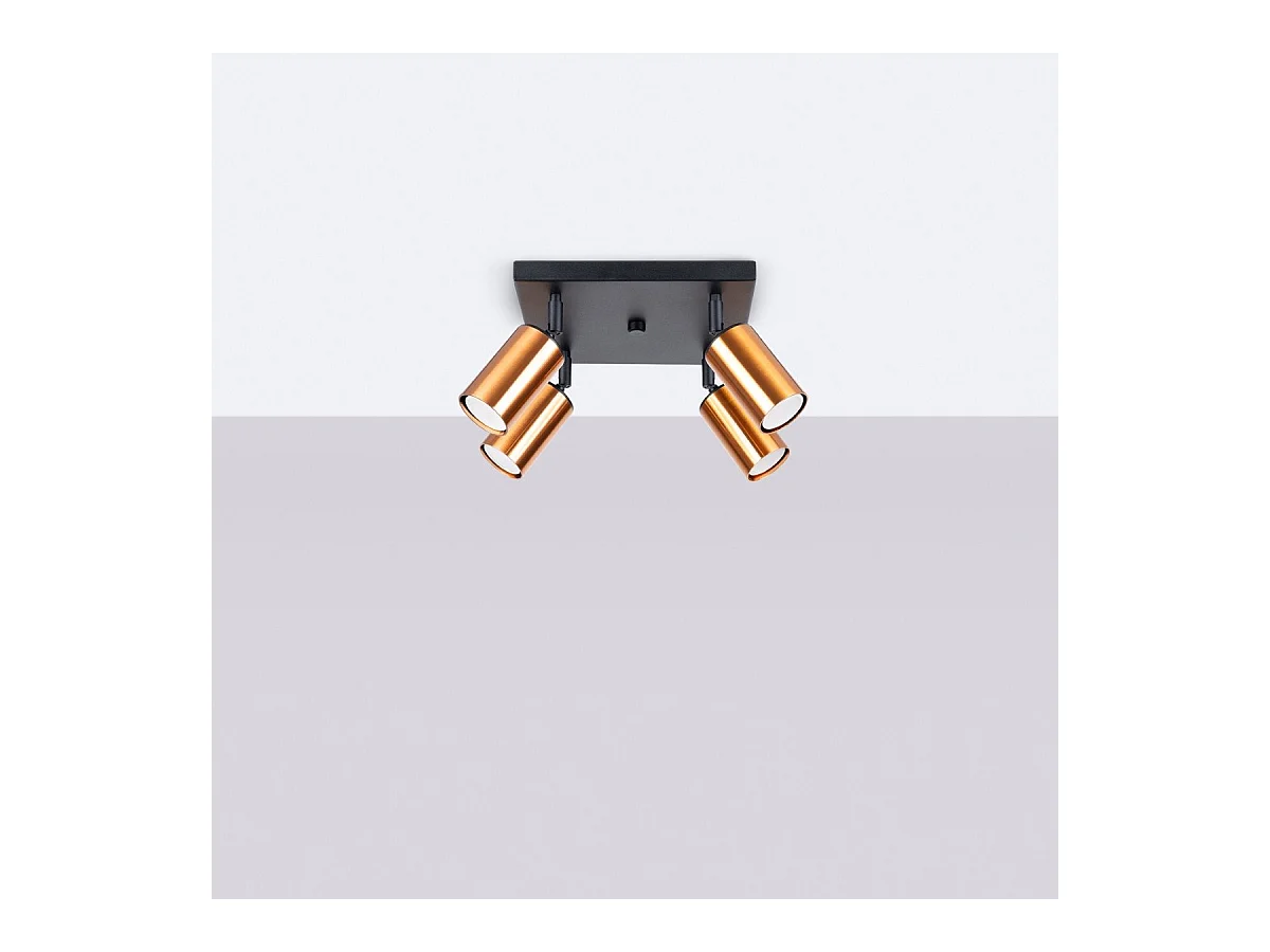 Plafonnier Vespera 4 noir-cooper