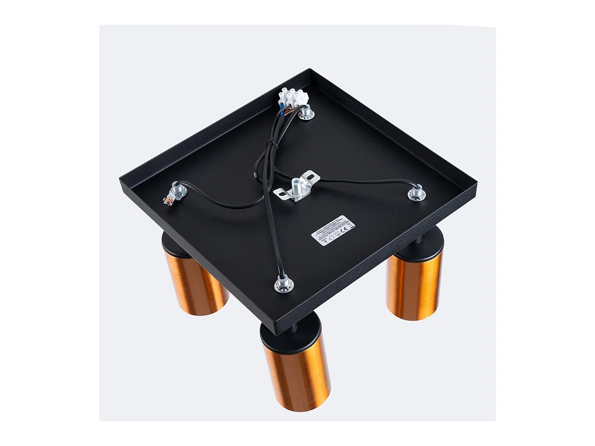 Plafonnier Vespera 4 noir-cooper