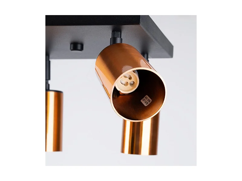 Plafonnier Vespera 4 noir-cooper