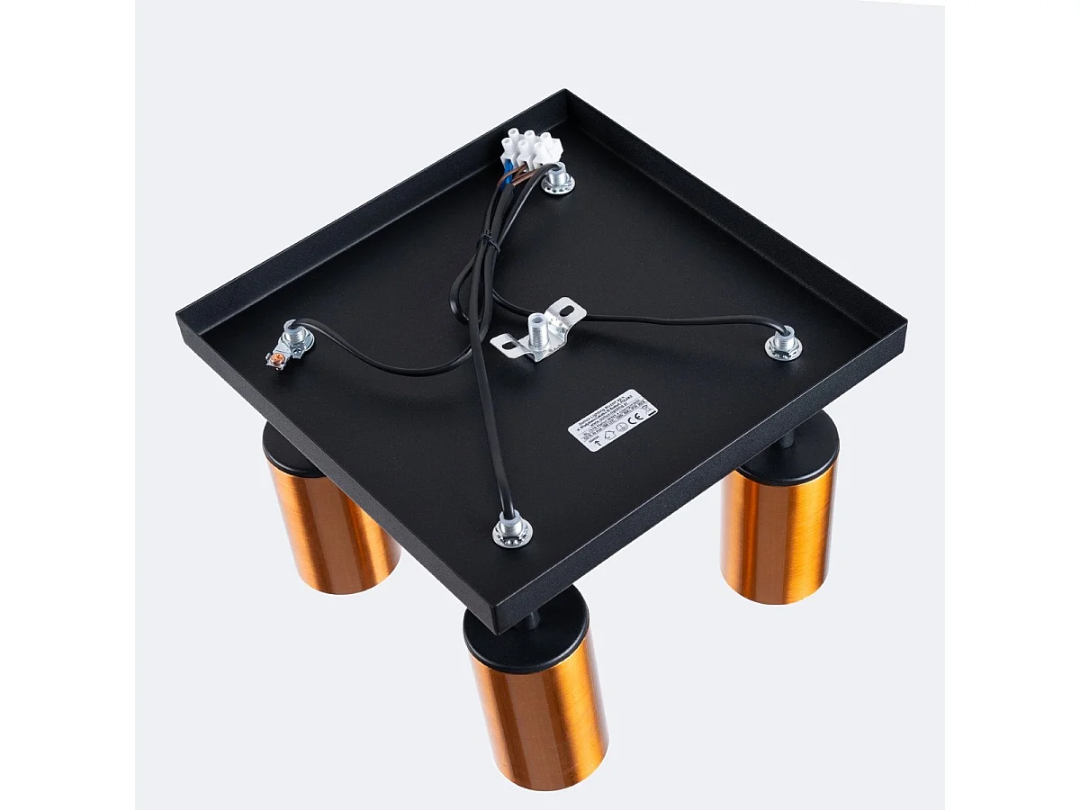 Plafonnier Vespera 4 noir-cooper