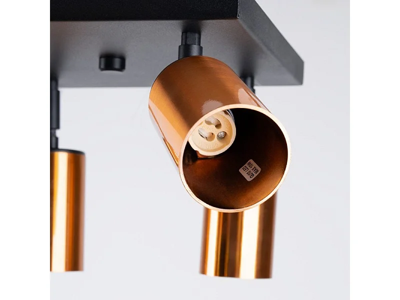 Plafonnier Vespera 4 noir-cooper