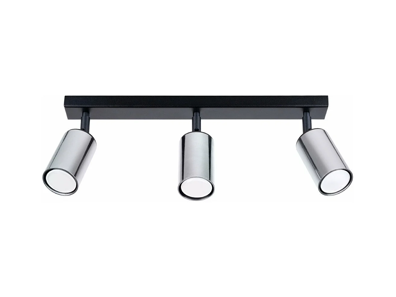 Plafonnier Vespera 3 noir-chrome