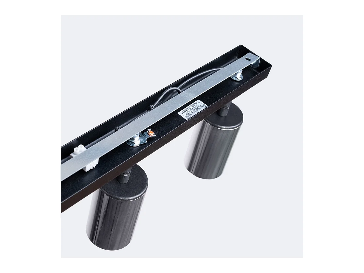 Plafonnier Vespera 3 noir-chrome