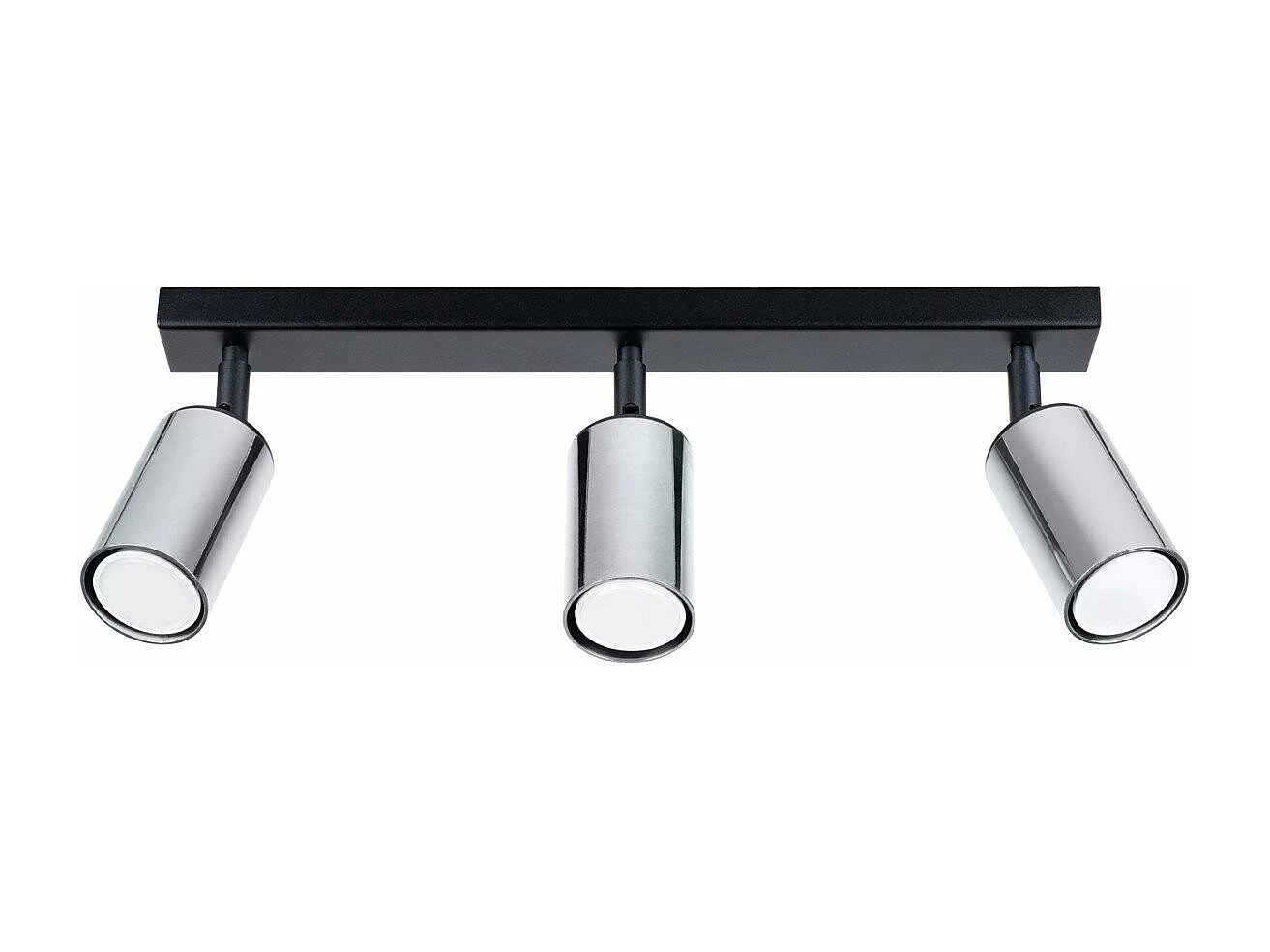 Plafonnier Vespera 3 noir-chrome