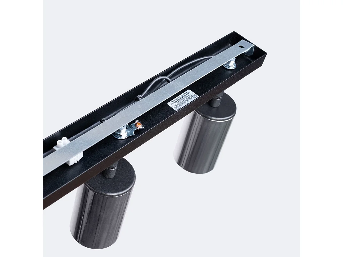 Plafonnier Vespera 3 noir-chrome