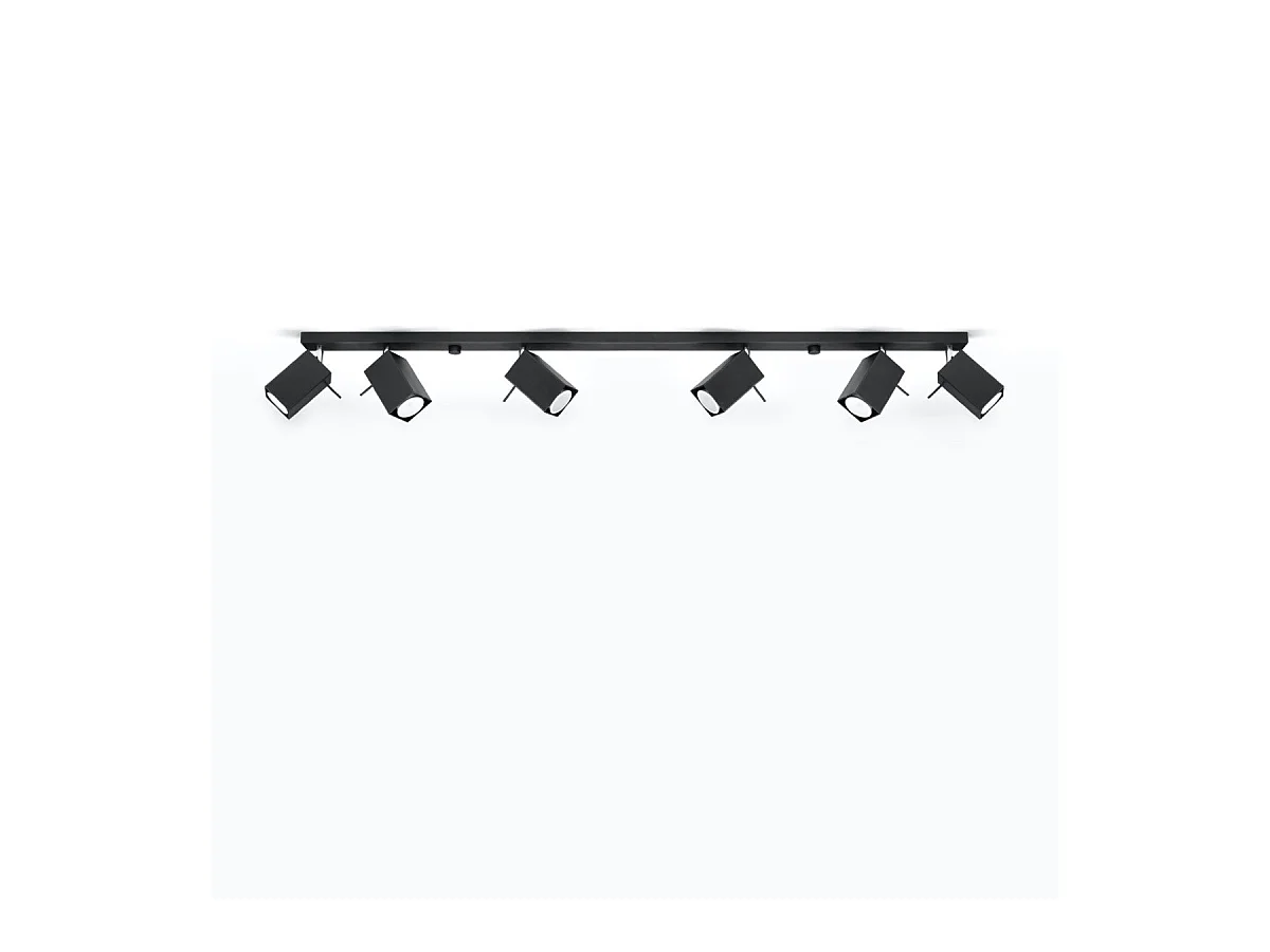Plafonnier Radiara 6L noir