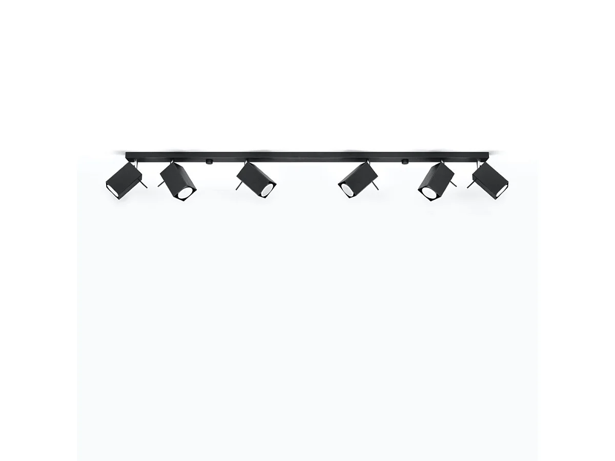 Plafonnier Radiara 6L noir