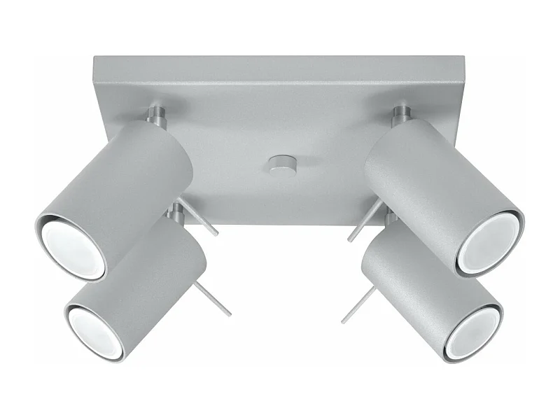 Plafonnier Lysandra 4 gris