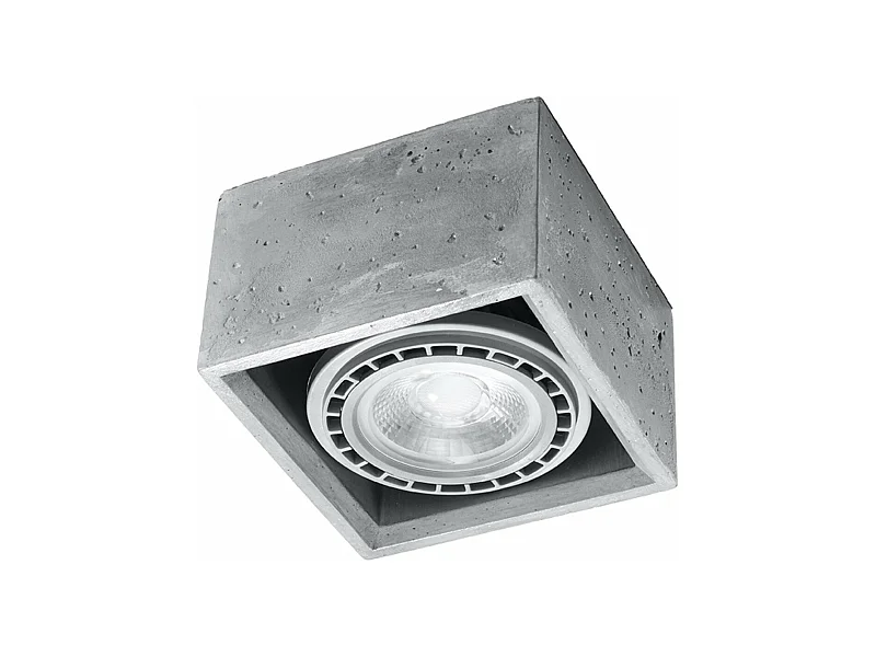 Plafonnier Quatron 1 béton