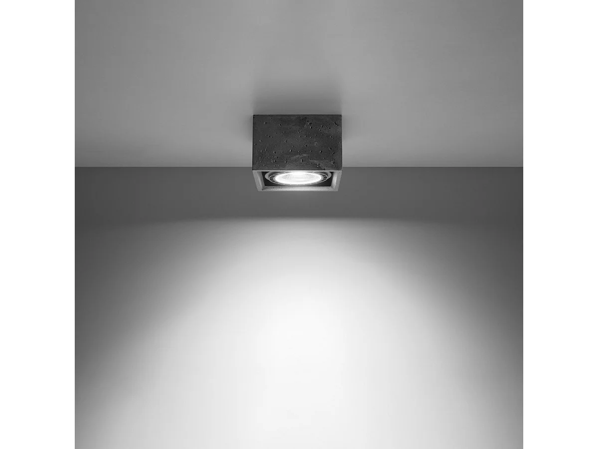 Plafonnier Quatron 1 béton
