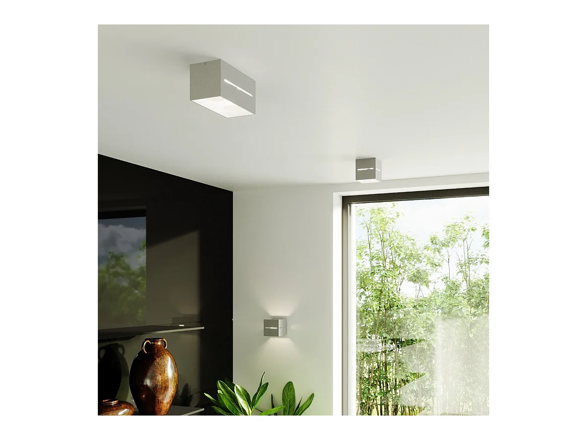 Plafonnier Lunar 2 gris