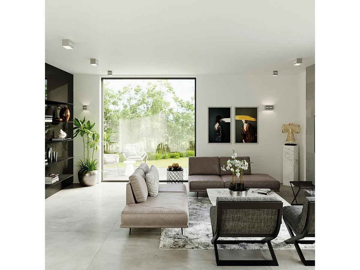 Plafonnier Lunar 2 gris