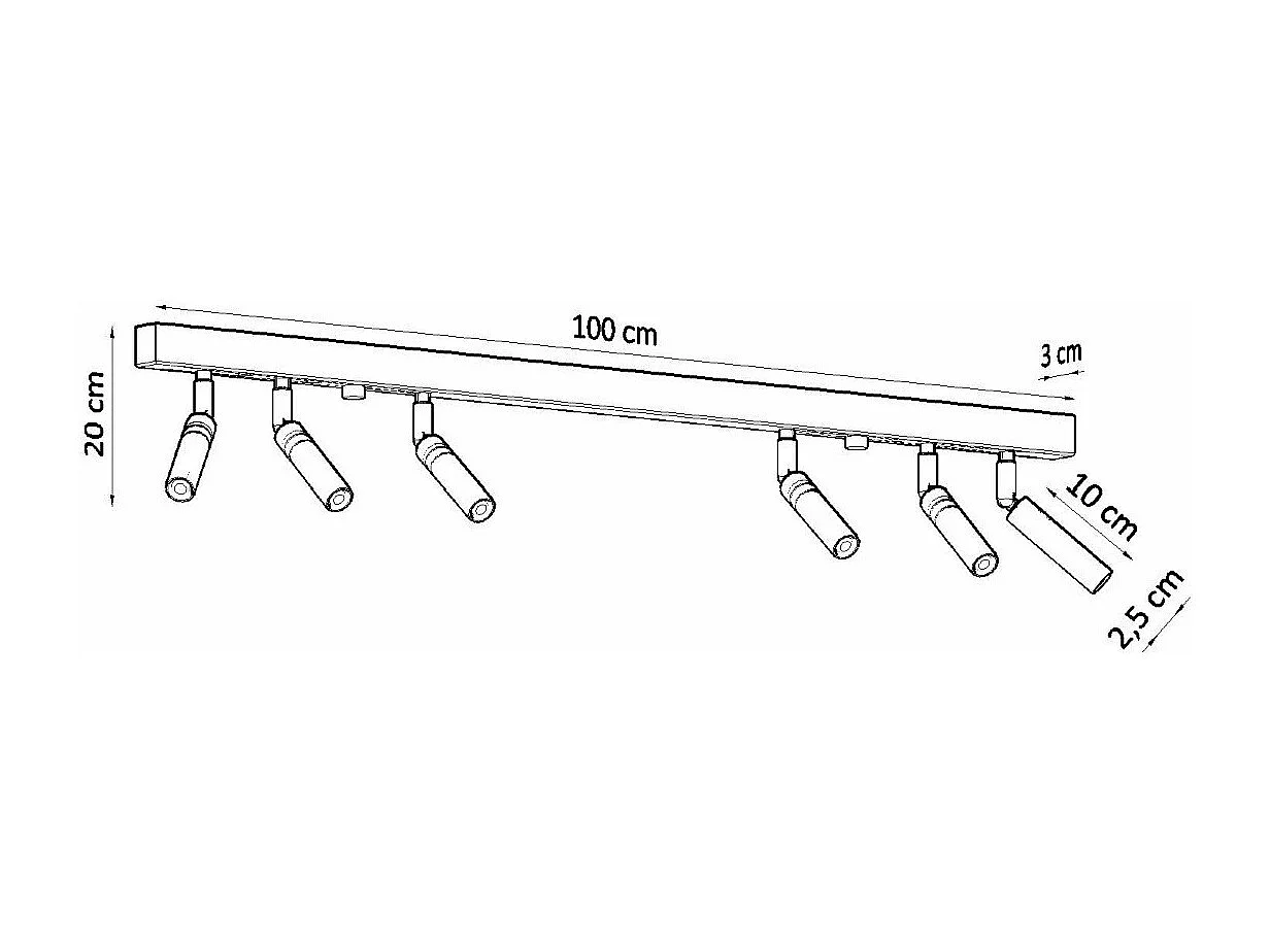 Plafonnier EventHorizon 6 noir