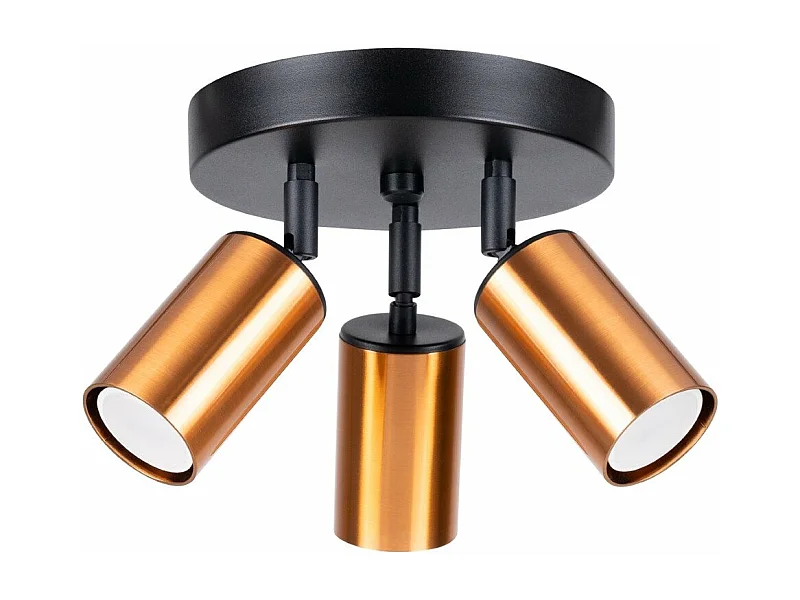Plafonnier Vespera 3P noir-cooper