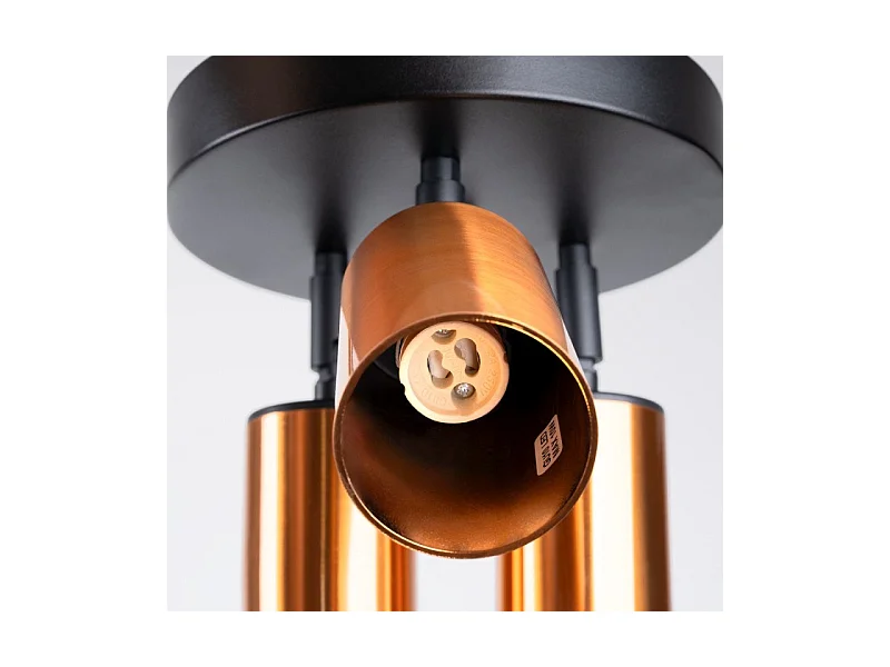 Plafonnier Vespera 3P noir-cooper
