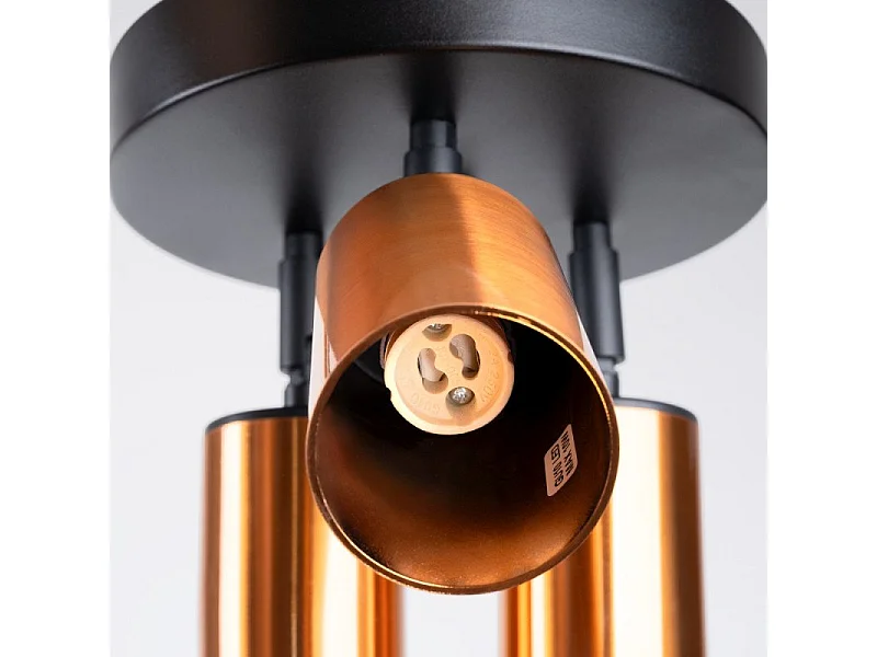 Plafonnier Vespera 3P noir-cooper