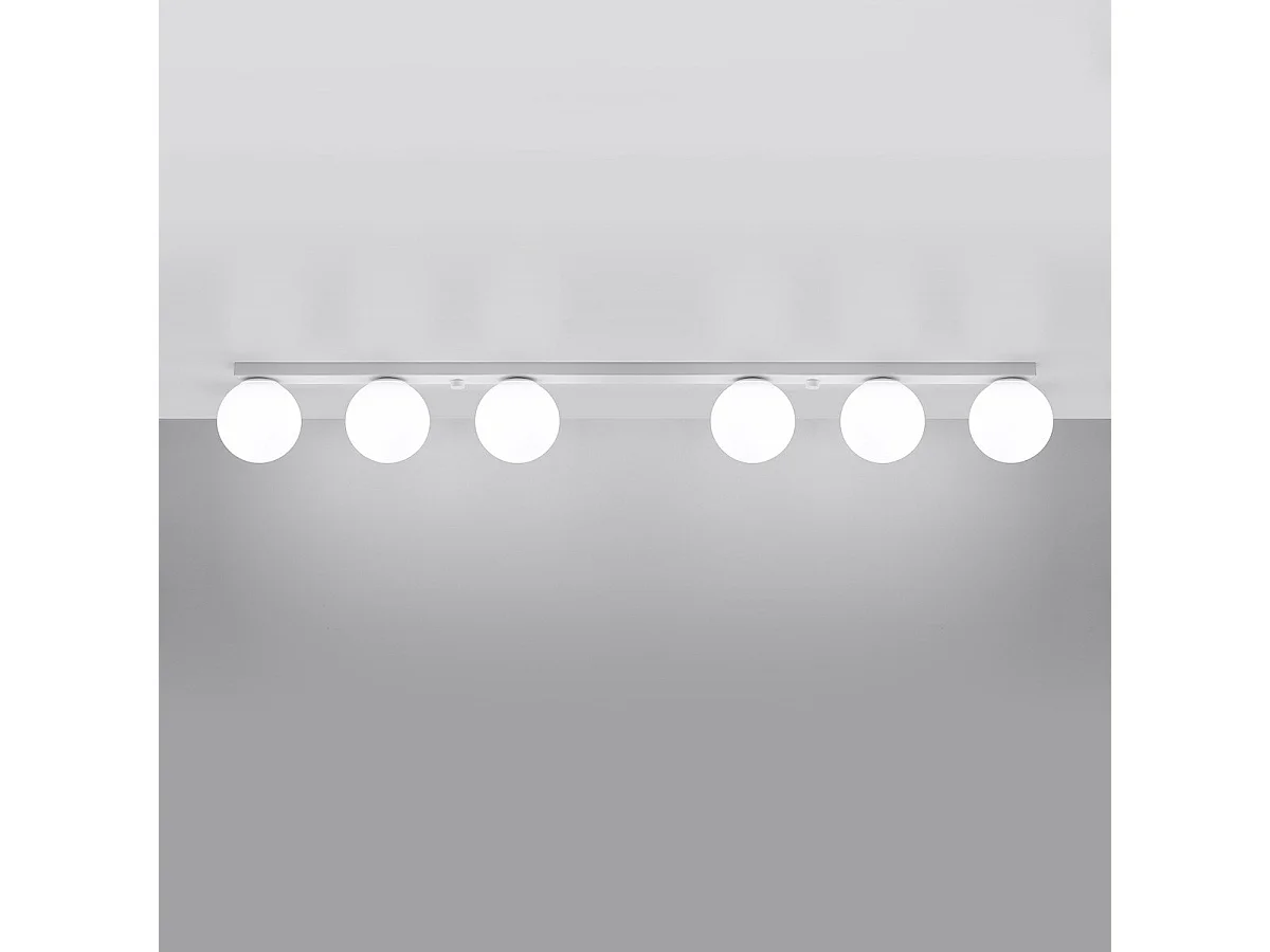 Plafonnier Seraphine 6 blanc