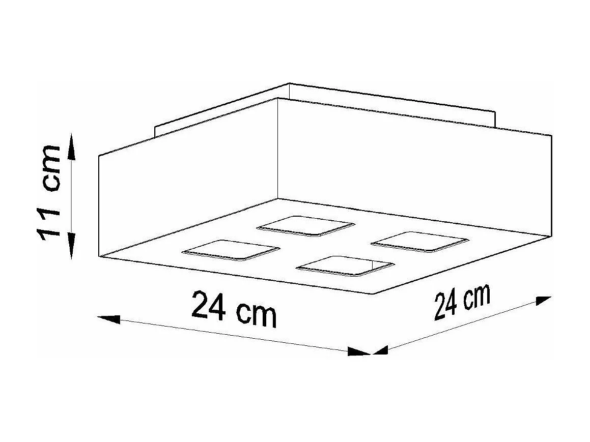 Plafonnier Monoceros 4 blanc