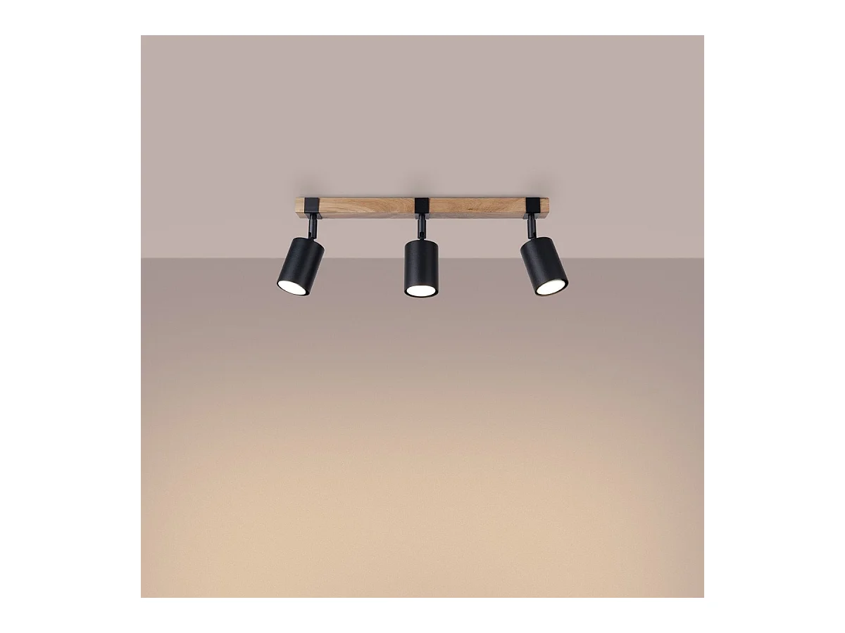 Plafonnier Flare 3 noir