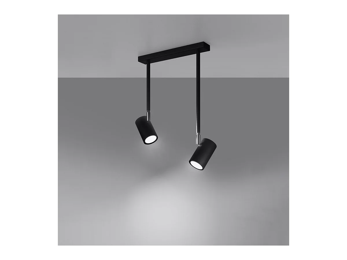 Plafonnier Noralis 2 noir