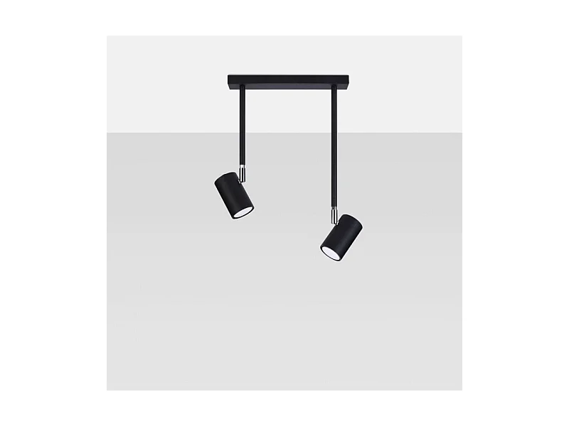 Plafonnier Noralis 2 noir