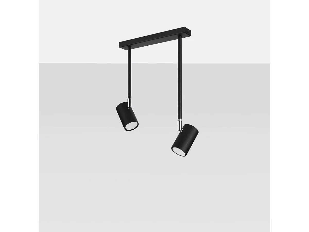 Plafonnier Noralis 2 noir